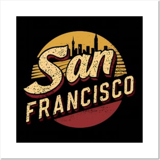 Vintage San Francisco City Posters and Art